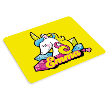 Tapis de souris personnalisable art de personnage licorne - TenStickers