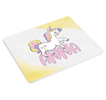 Tapis de souris personnalisable thème licorne - TenStickers