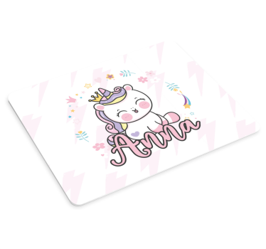 Tapis de souris personnalisable licorne mignonne - TenStickers