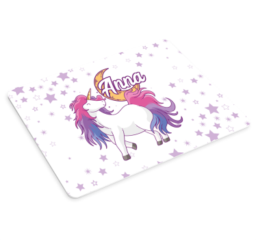 Tapis de souris personnalisable design licorne ludique - TenStickers