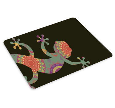 Tapis de souris original motif lézard coloré - TenStickers