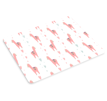 Tapis de souris original cœurs de lama mignons - TenStickers