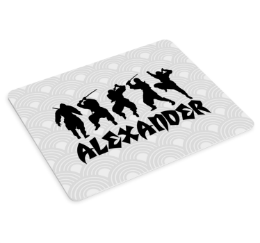Tapis de souris gamer silhouettes de ninjas - TenStickers