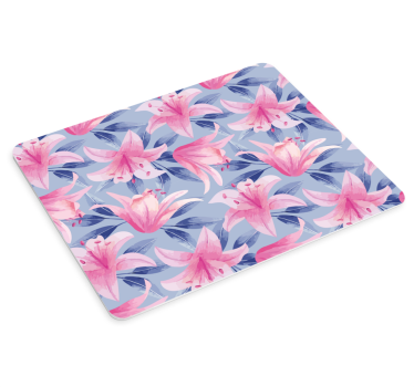 Tapis de souris motif lys floraux - TenStickers