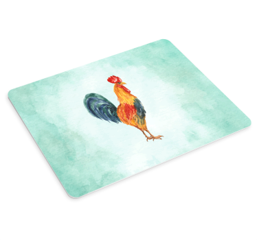Tapis de souris original illustration de coq coloré - TenStickers