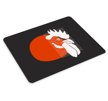 Tapis de souris original abstrait rouge audacieux - TenStickers