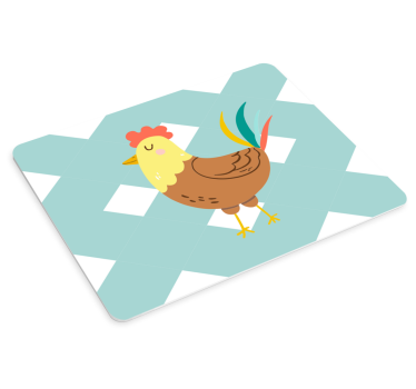 Tapis de souris original illustration de poule charmante - TenStickers
