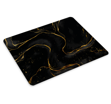 Tapis de souris motif tourbillon noir élégant - TenStickers