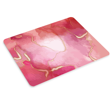 Tapis de souris motif tourbillons roses abstraits - TenStickers