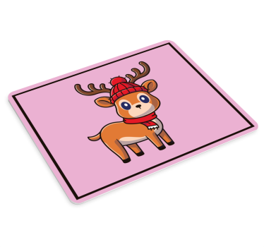 Tapis de souris noël personnage renne mignon - TenStickers