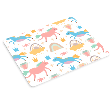 Tapis de souris animé motifs de licornes mignons - TenStickers
