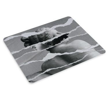 Tapis de souris original composition de portrait déchiré - TenStickers