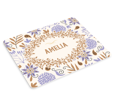 Tapis de souris personnalisable arrangement floral - TenStickers