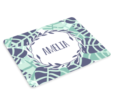 Tapis de souris personnalisable motif floral - TenStickers