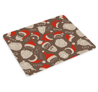 Tapis de souris noël motifs de barbes festives - TenStickers