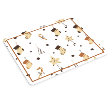 Tapis de souris noël motif de chaussettes festives - TenStickers