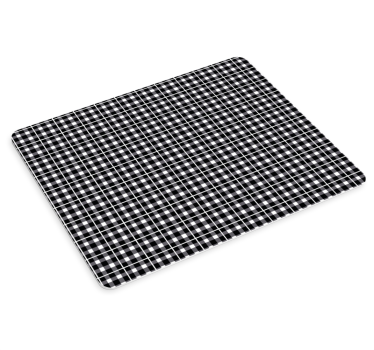Tapis de souris motif carreaux noirs classiques - TenStickers