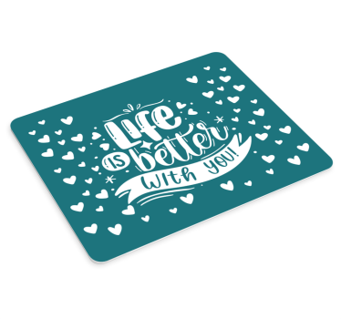 Tapis de souris citation expression de vie sincère - TenStickers