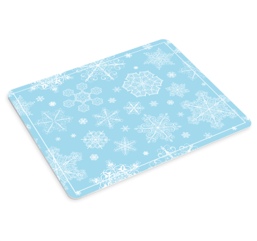 Tapis de souris noël motif flocons de neige - TenStickers