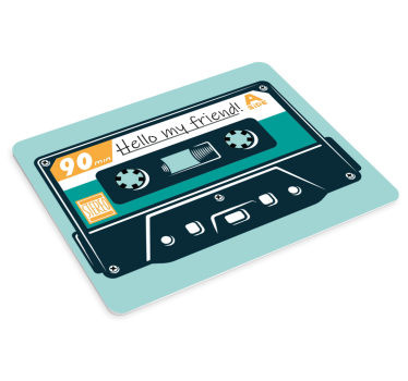 Tapis de souris citation cassette audio classique - TenStickers