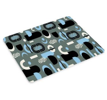 Tapis de souris motif feuille géométrique - TenStickers