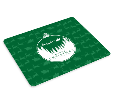 Tapis de souris noël ornement vert festif - TenStickers