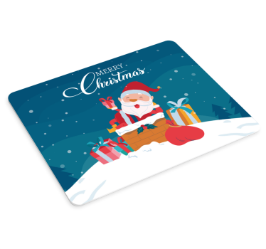 Tapis de souris noël joie de santa claus - TenStickers