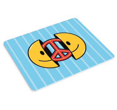 Tapis de souris original symbole de paix heureux - TenStickers