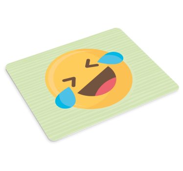 Tapis de souris original Émotion emoji rieur - TenStickers