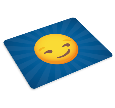 Tapis de souris citation Émotion emoji souriante - TenStickers