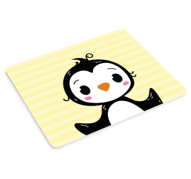 Tapis de souris animé pingouin joyeux - TenStickers