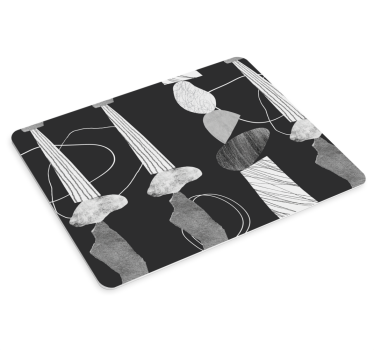 Tapis de souris motif formes abstraites contrastées - TenStickers