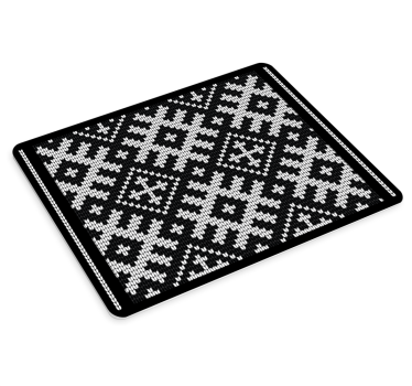 Tapis de souris avec motif sticker de carrés enchaînés viking - TenStickers