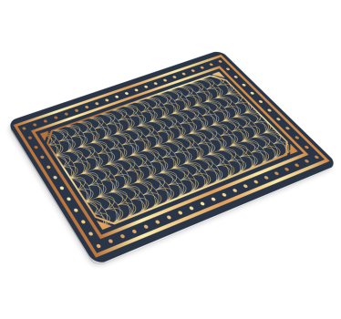 Tapis de souris motif vagues géométriques élégantes - TenStickers