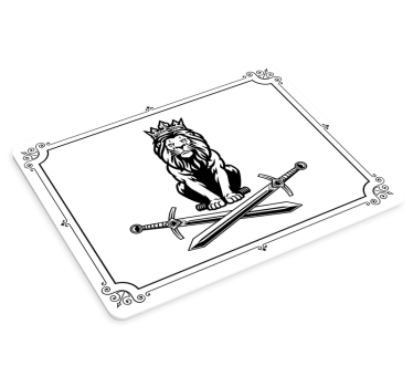 Tapis de souris emblème du lion royal - TenStickers