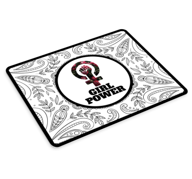Tapis de souris citation symbole floral d'autonomisation - TenStickers
