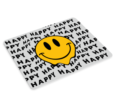 Tapis de souris citation émoji sourire - TenStickers