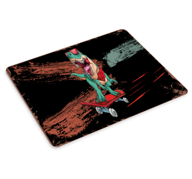 XXL Tapis de souris style original Dinosaure vert patinage - TenStickers