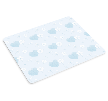 Tapis de souris motif cœur floral - TenStickers