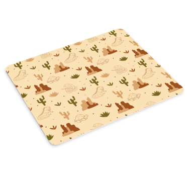 Tapis de souris motif créatures et plantes désertiques - TenStickers