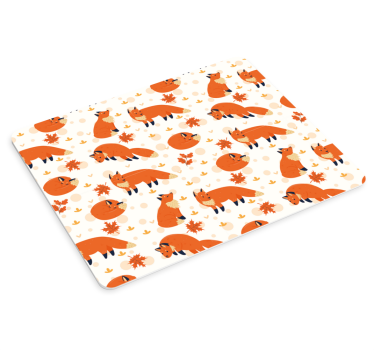 Tapis de souris motif renards fantaisistes - TenStickers