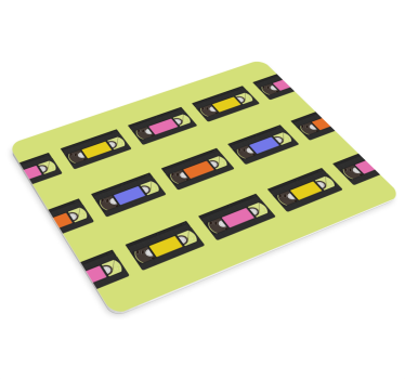 Tapis de souris original cassettes colorées répétées - TenStickers