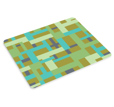 Tapis de souris motif blocs de couleurs abstraits - TenStickers