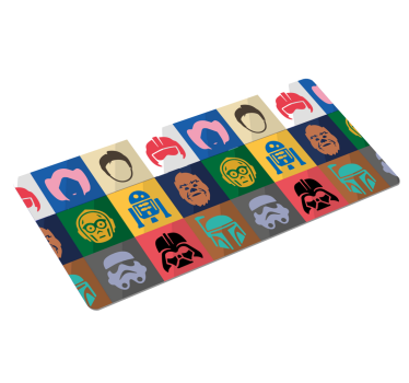 Tapis de souris gamer portraits de personnages iconiques - TenStickers
