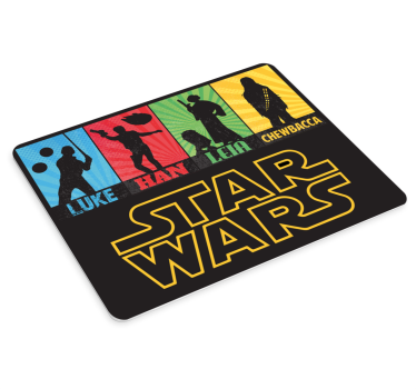 Tapis de souris gamer silhouettes de personnages iconiques - TenStickers