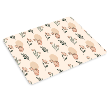 Tapis de souris motif surface texturée florale - TenStickers