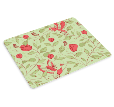 Tapis de souris motif fond floral - TenStickers