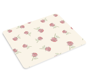 Tapis de souris motif arrangement de roses délicates - TenStickers