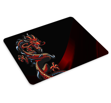 Tapis de souris gamer dragon intense artwork - TenStickers