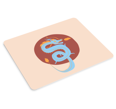 Tapis de souris animé illustration de dragon stylisé - TenStickers